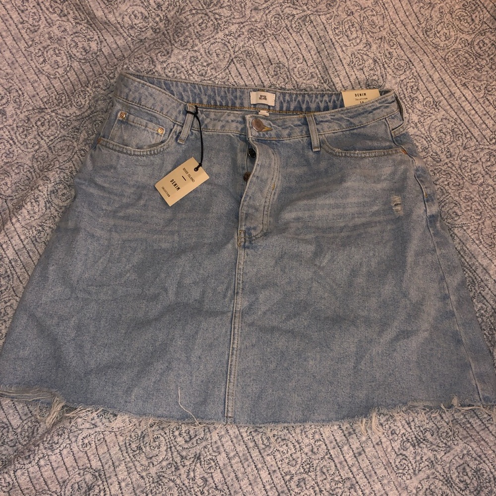River island denim skirt